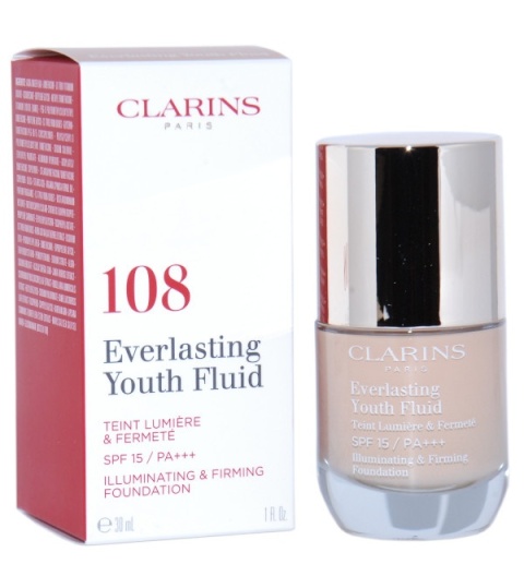 Clarins Everlasting Youth Fluid 108 Sand 30ml Clarins Everlasting Youth Fluid 108 Sand 30ml