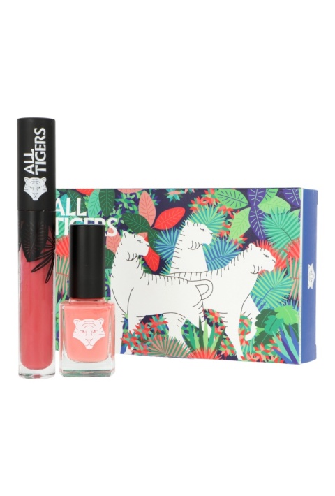Zestaw All Tigers Natural & Vegan Lips & Nails Lipstick 683 Make Your Mark 8ml + Nail Polish 193 Take Your Chance 11ml Zestaw All Tigers Natural & Vegan Lips & Nails Lipstick 683 Make Your Mark 8ml + Nail Polish 193 Take Your Chance 11ml