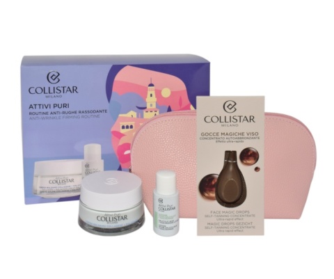 Zestaw Collistar Collagen Balm Cream + Salicylic Acid Lotion 15ml + Self Tanning Drops Sample + Cosmetics Bag Zestaw Collistar Collagen Balm Cream + Salicylic Acid Lotion 15ml + Self Tanning Drops Sample + Cosmetics Bag