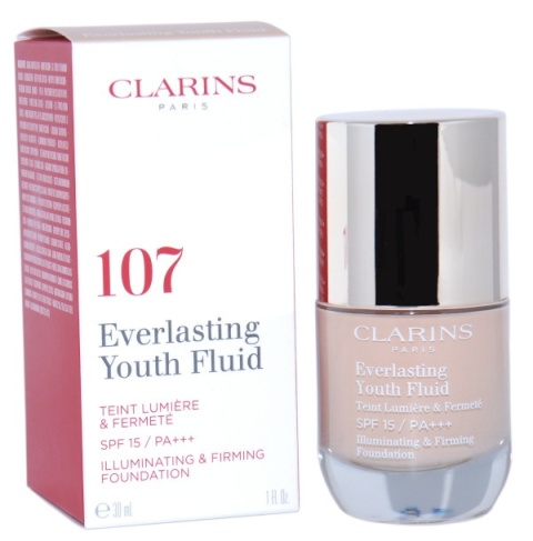 Clarins Everlasting Youth Fluid 107 Beige 30ml Clarins Everlasting Youth Fluid 107 Beige 30ml