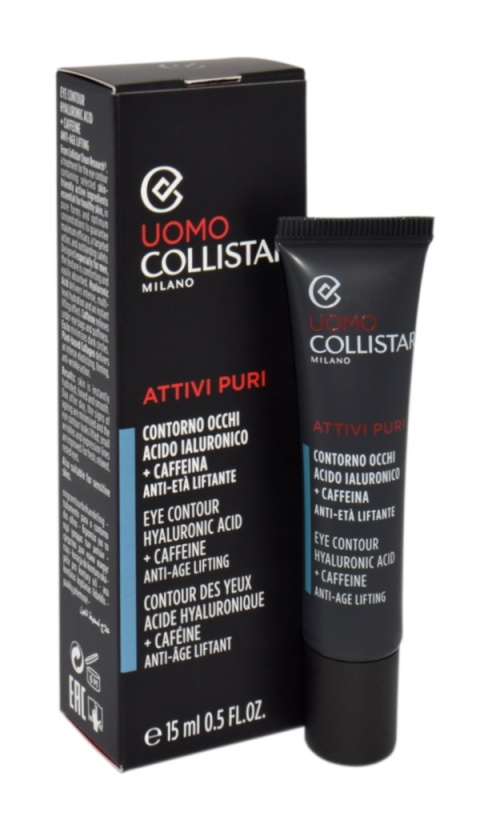 Collistar Man Attivi Puri Eye Contour Hyaluronic Acid + Caffein 15ml Collistar Man Attivi Puri Eye Contour Hyaluronic Acid + Caffein 15ml