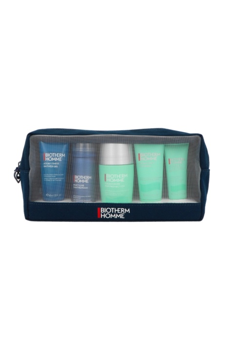 Zestaw Biotherm Homme Aquapower Cleanser 40 ml + Aquafitness Shower Gel 40 ml + Shaving Foam 50 ml + Aquapower Deodorant Roll-on Zestaw Biotherm Homme Aquapower Cleanser 40 ml + Aquafitness Shower Gel 40 ml + Shaving Foam 50 ml + Aquapower Deodorant Roll-on