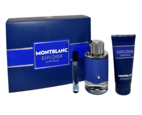 Zestaw Mont Blanc Explorer Ultra Blue Edp 100ml + Travel Spray 7,5ml + Shower Gel 100ml Zestaw Mont Blanc Explorer Ultra Blue Edp 100ml + Travel Spray 7,5ml + Shower Gel 100ml
