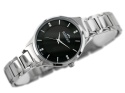 ZEGAREK DAMSKI BISSET BSBE45 - silver/black (zb551b) ZEGAREK DAMSKI BISSET BSBE45 - silver/black (zb551b)