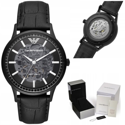 Zegarek męski EMPORIO ARMANI SKELETON AUTOMATIC AR60042 (zi055c) Zegarek męski EMPORIO ARMANI SKELETON AUTOMATIC AR60042 (zi055c)