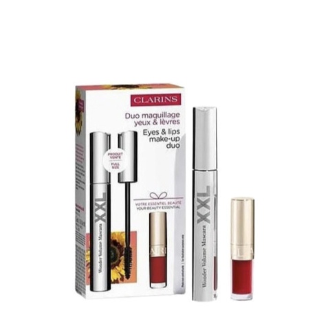 Zestaw Clarins Mascara Wonder Volume Xxl 8ml + Lip Comfort Oil #03 Cherry 1.4ml Zestaw Clarins Mascara Wonder Volume Xxl 8ml + Lip Comfort Oil #03 Cherry 1.4ml