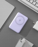 INNOSTYLE POWERMAG 2W1 SZYBKI POWERBANK INDUKCYJNY DO MAGSAFE 10000MAH STOJAK FIOLETOWY